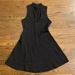 Express V Neck Black Mini Dress